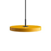  Asteria Mini Led Pendant Black Metal/Saffron Yellow