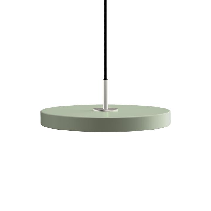 [product_category]-Umage Asteria Mini Led Pendant, Steel/Nuance Olive-Umage-5710302243146-2431 + 4174-UMA-1