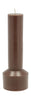 Villa Collection Hvils Pillar Candle ø 7 X 20 Cm, Brown