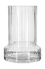 Villa Collection Hvils Ridged Vase ø 21 X 29 Cm, Clear