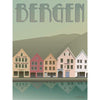  Bergen Bryggen Poster 30 X40 Cm