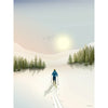  Cross Country Skiing Poster 15x21 Cm