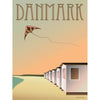  Denmark Beach Houses Poster 30 X40 Cm