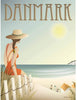 Vissevasse Denmark Beach Poster, 15 X21 Cm