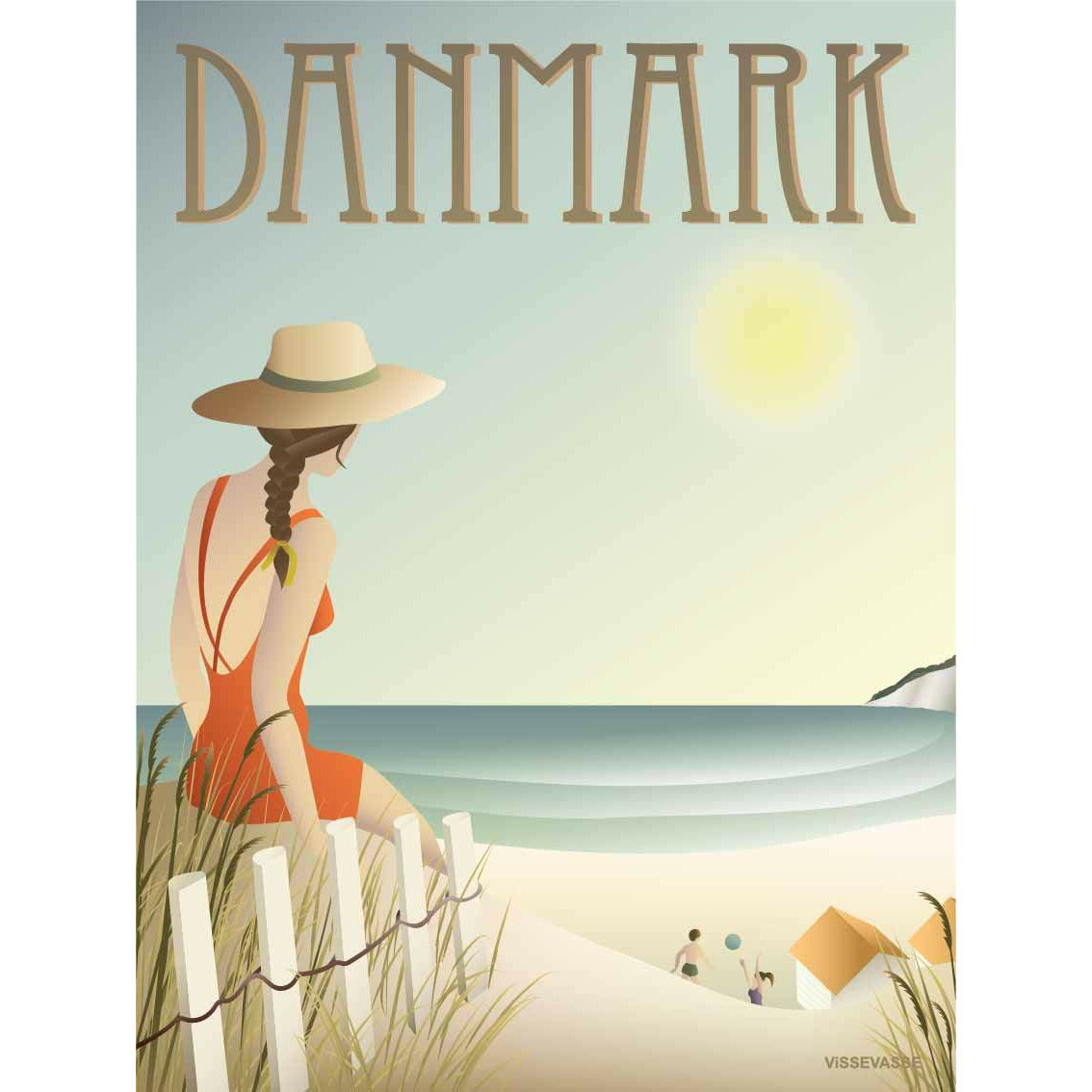 [product_category]-Vissevasse Denmark Beach Poster, 30 X40 Cm-Vissevasse-5713138805229-F-2018-052-M-VIS-1