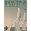  Esbjerg White Men Poster 50 X70 Cm