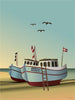  Fishing Boats Poster 50x70 Cm