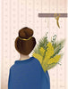  Girl With Bouquet Poster 15x21 Cm