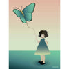  Girl With The Butterfly Poster 50 X70 Cm