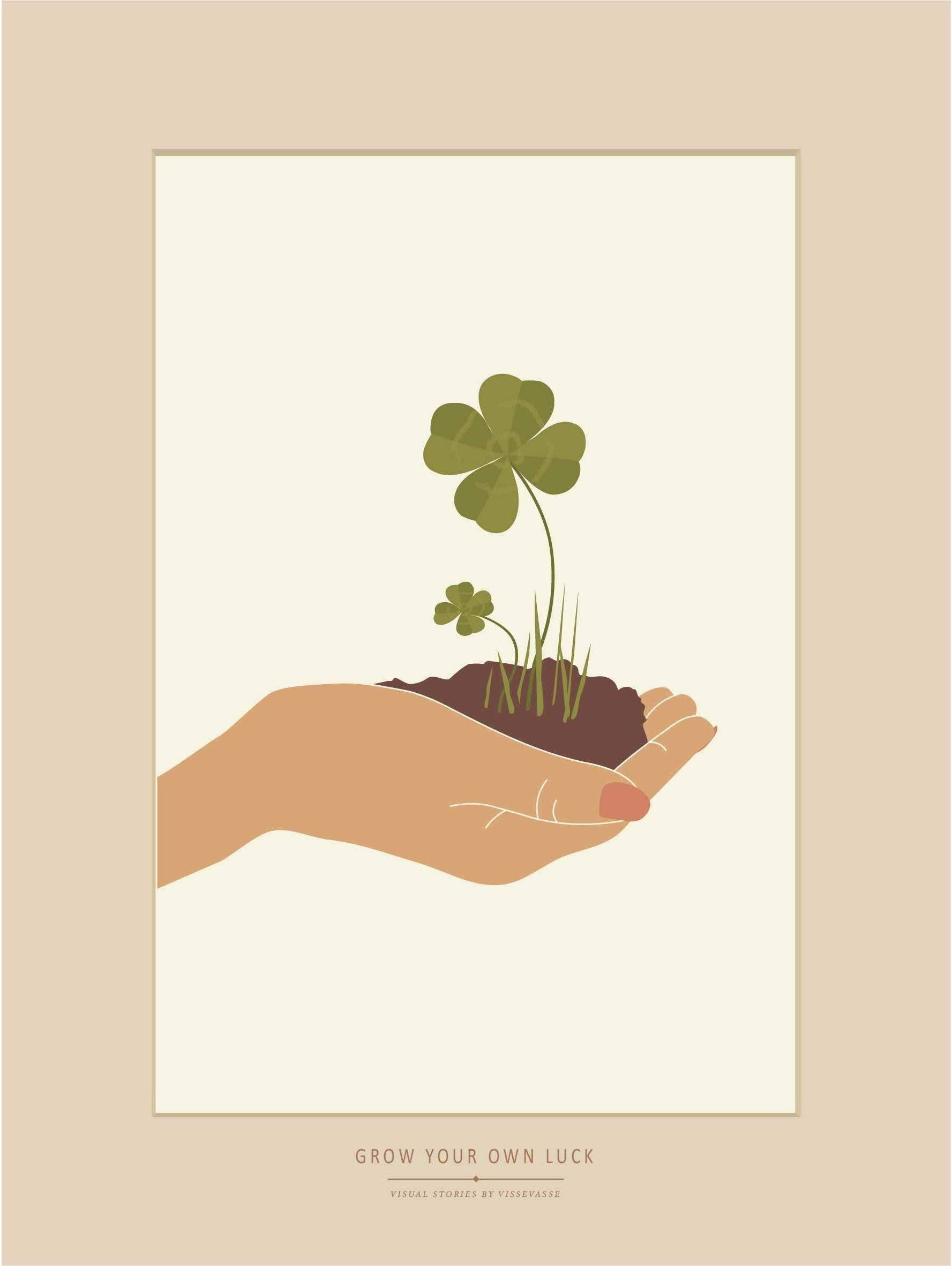 [product_category]-Vissevasse Grow Your Own Luck Poster, 30 X40 Cm-Vissevasse-5713138905820-F-2019-058-M-VIS-1