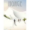  Norway 'Cross Country Skiing' Poster 50x70 Cm