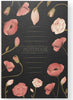 Vissevasse Notebook With Flowers, Black, Medium