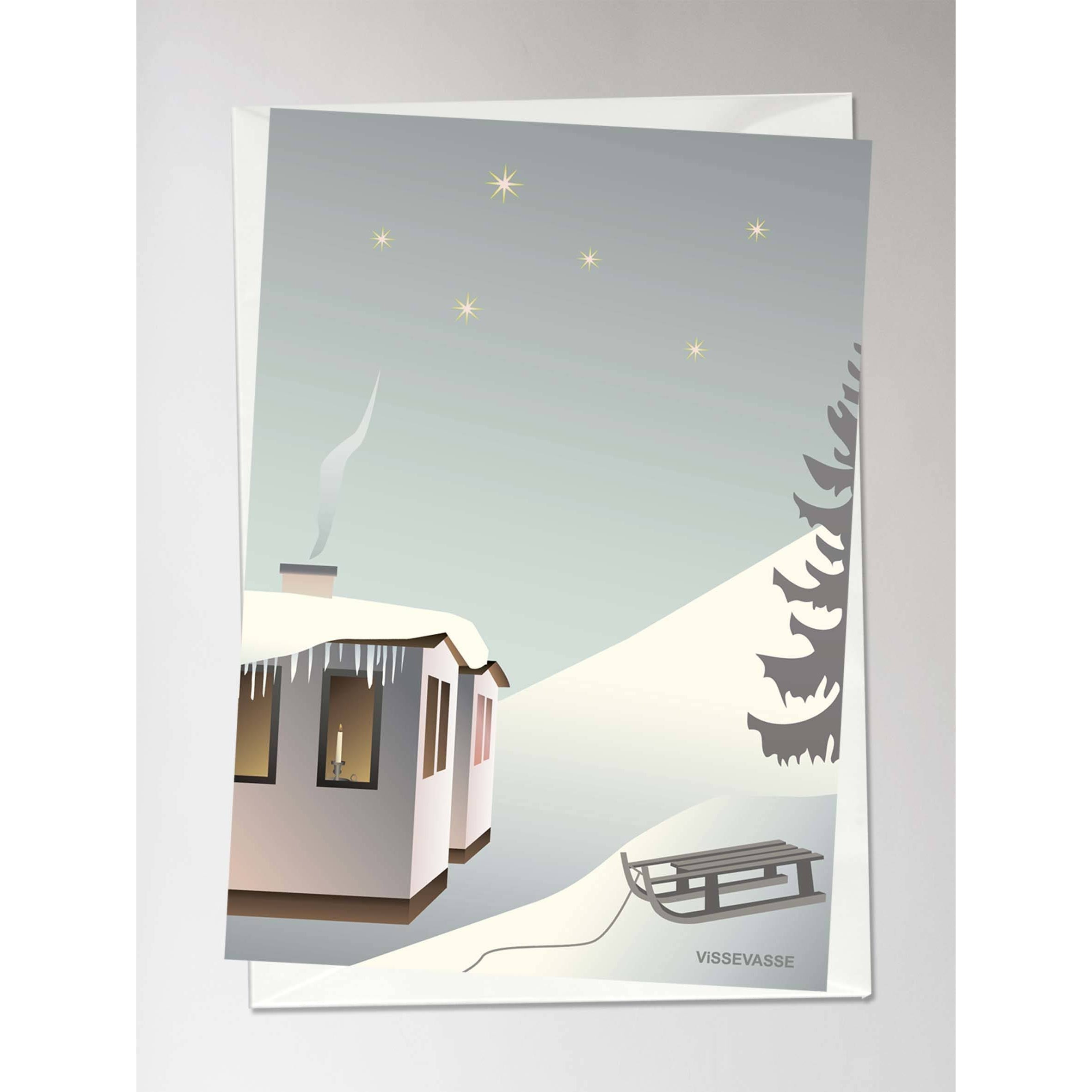 [product_category]-Vissevasse Sledge In The Snow Greeting Card, 10,5x15 Cm-Vissevasse-5713138600619-F-2016-006-XS-VIS-2