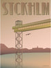  Stockholm Katarinaaufzug Poster 15 X21 Cm