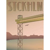  Stockholm Katarinaaufzug Poster 30 X40 Cm