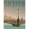  Stockholm Vasa Bridge Poster 70 X100 Cm