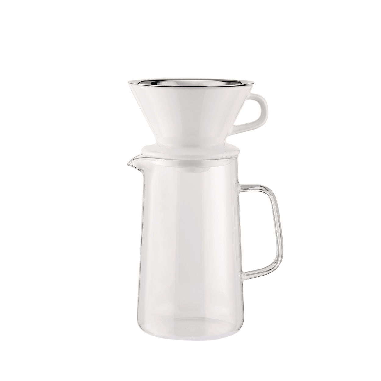 Alessi Slow Coffee, Accessories For Coffee Grinder (Jug + Net Filer + Filter Holder)