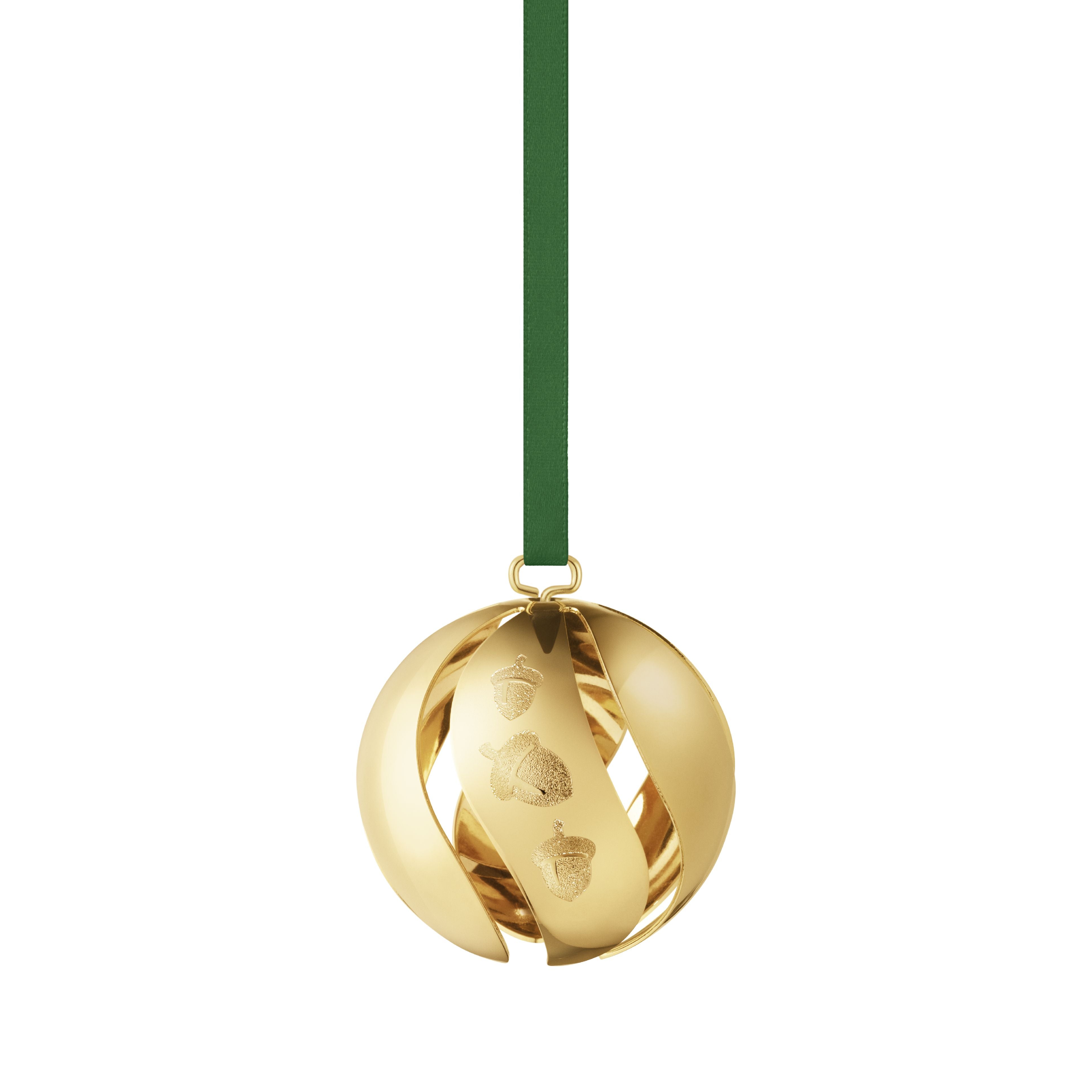 Georg Jensen 2023 Kerst ornamentbal, goud verguld