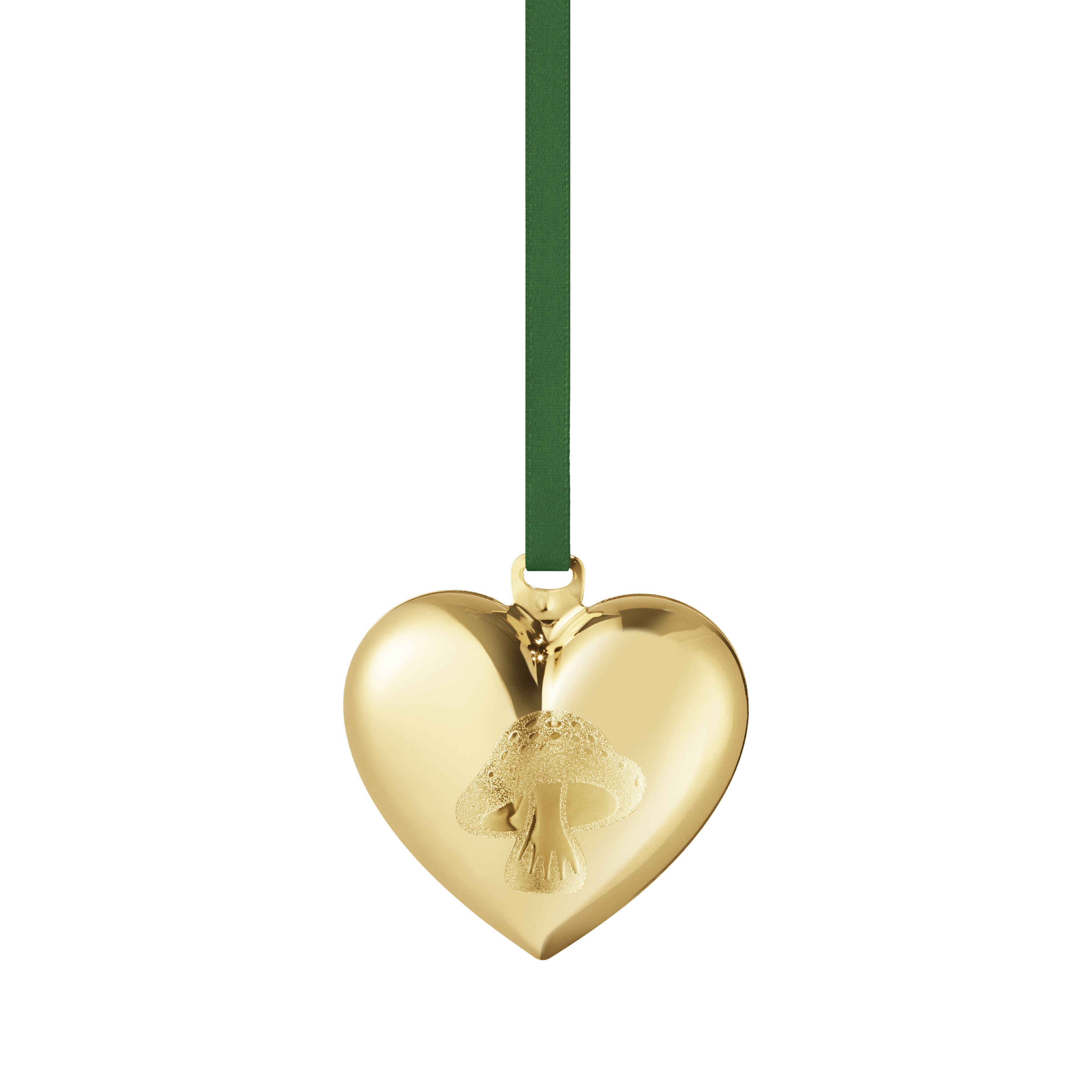 Georg Jensen 2023 Kerst ornament Heart, goud verguld