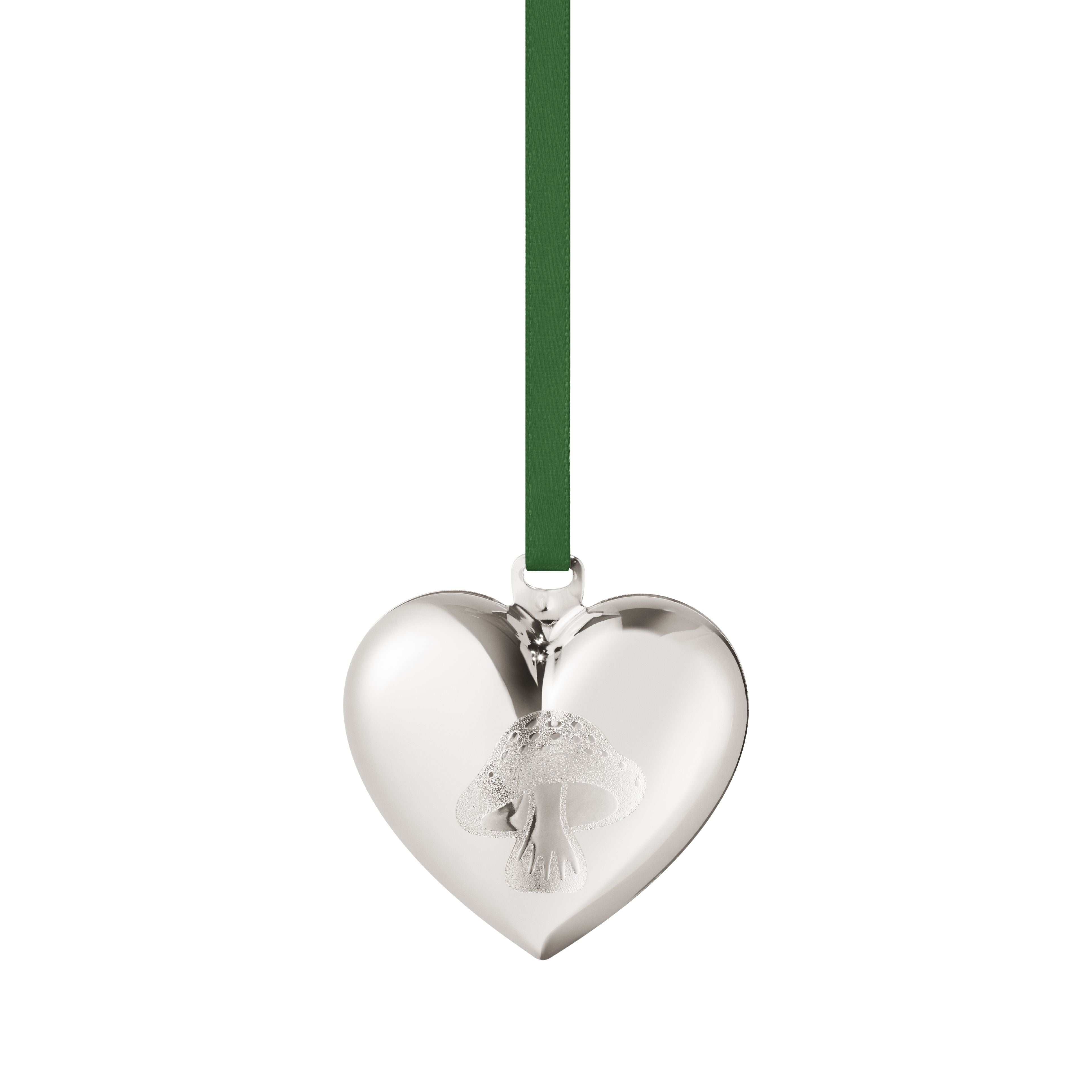 Georg Jensen 2023 Kerst ornament Heart, Palladium Pated