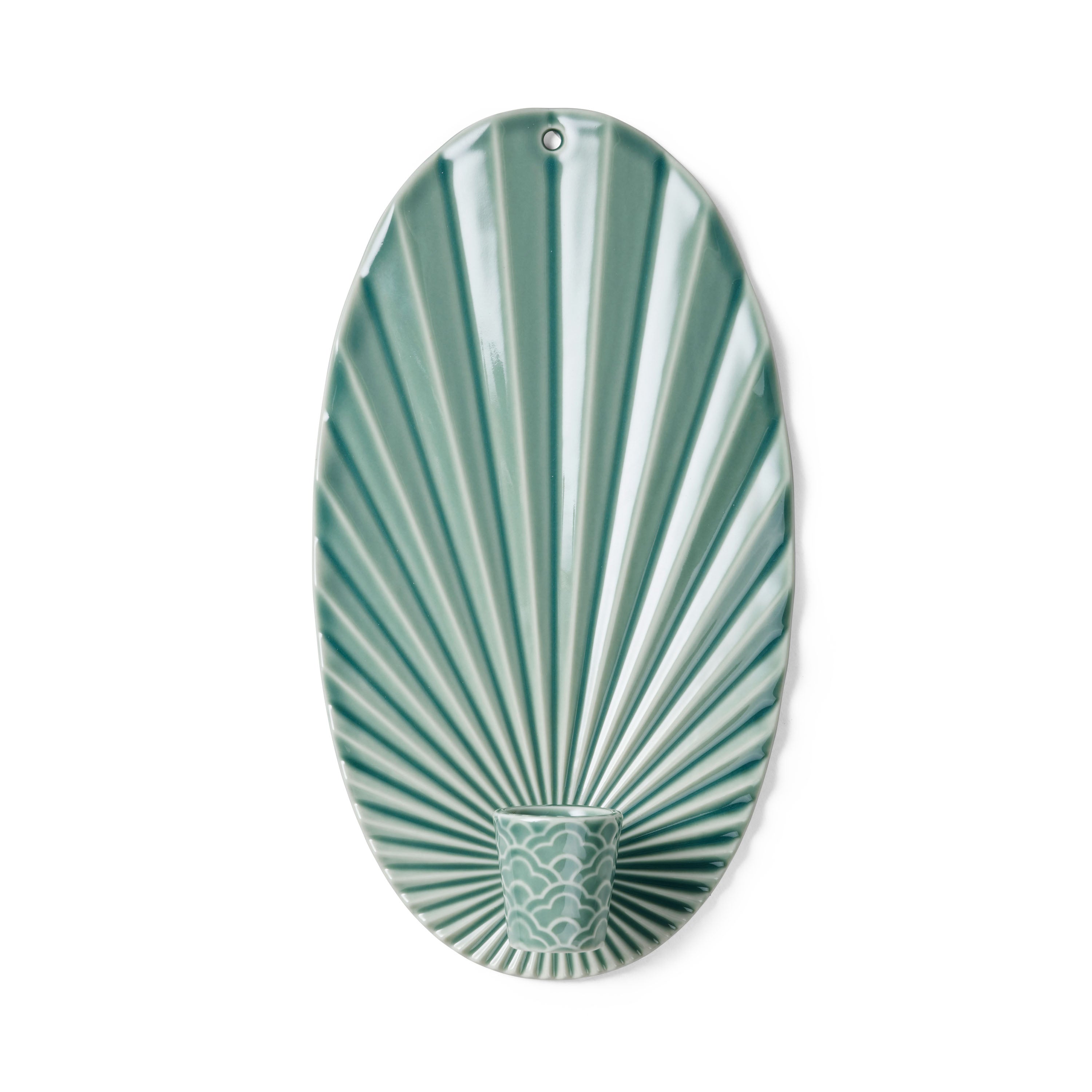 Dottir Pipanella Waves Candle SCONCE Peacock