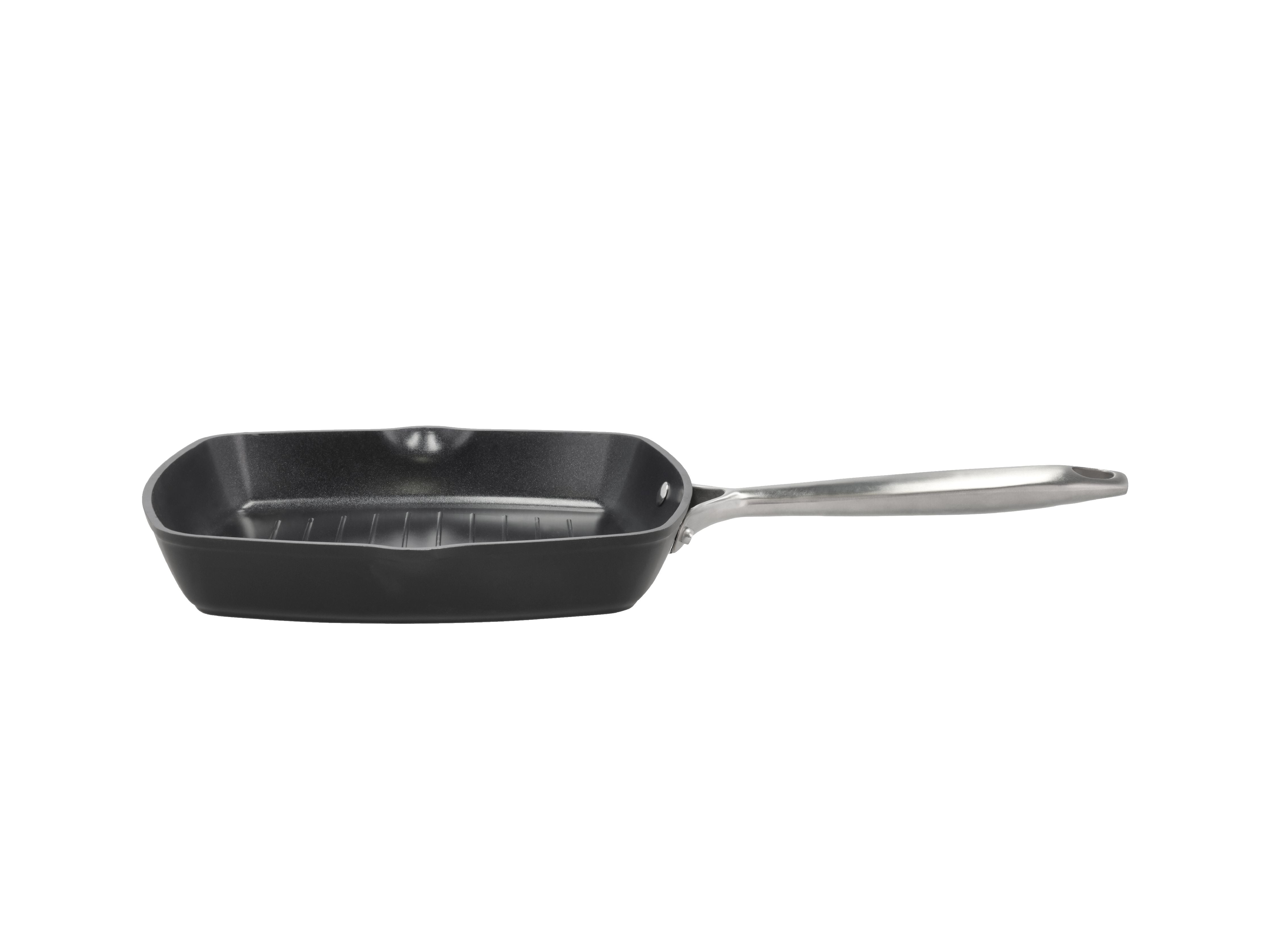 Pillivuyt Gourmet Travo Grill Pan keramische niet -stick 24x24 cm zwart