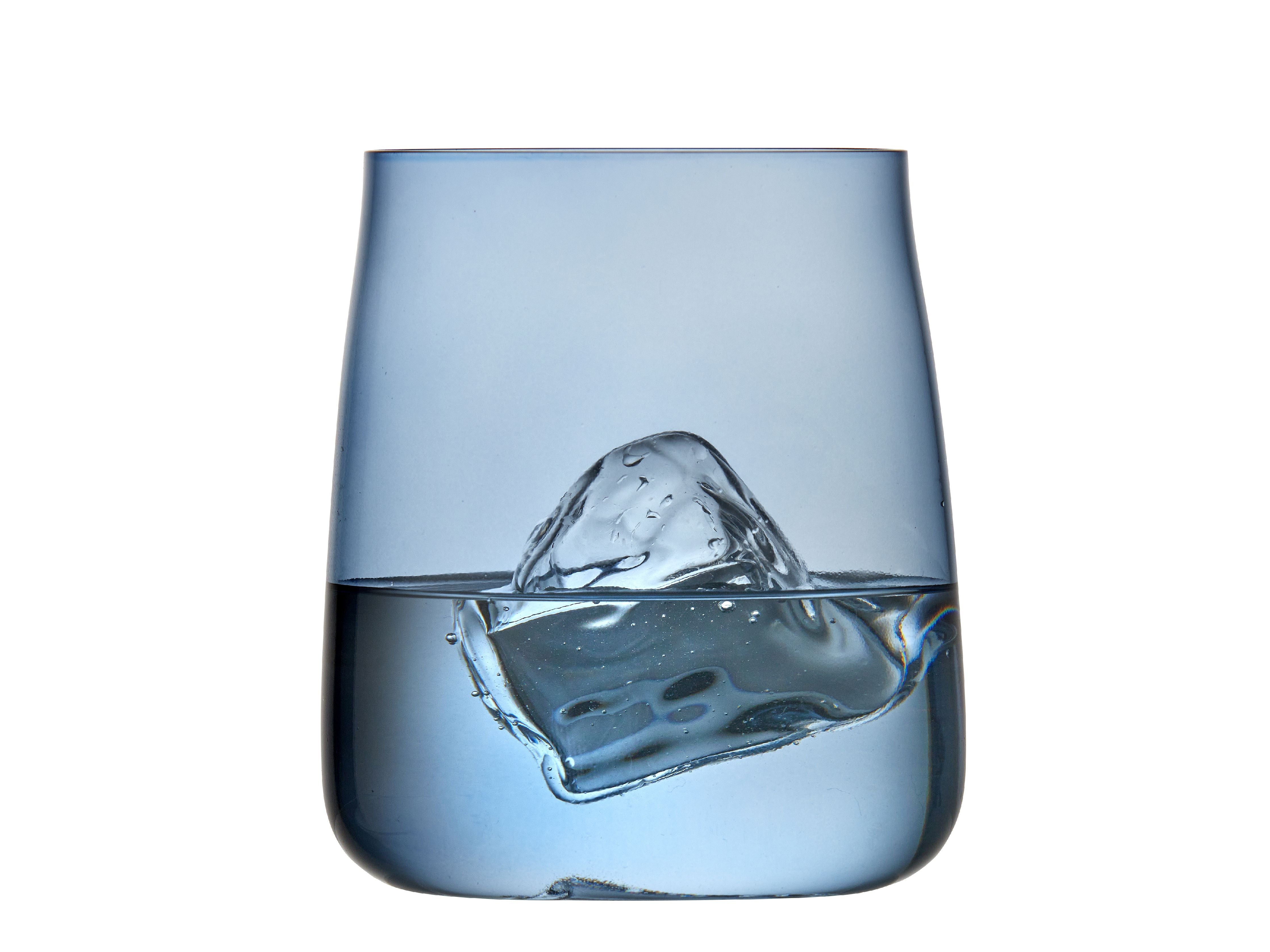Lyngby Glas Krystal Zero waterglas 42 Cl 4 stuks, blauw