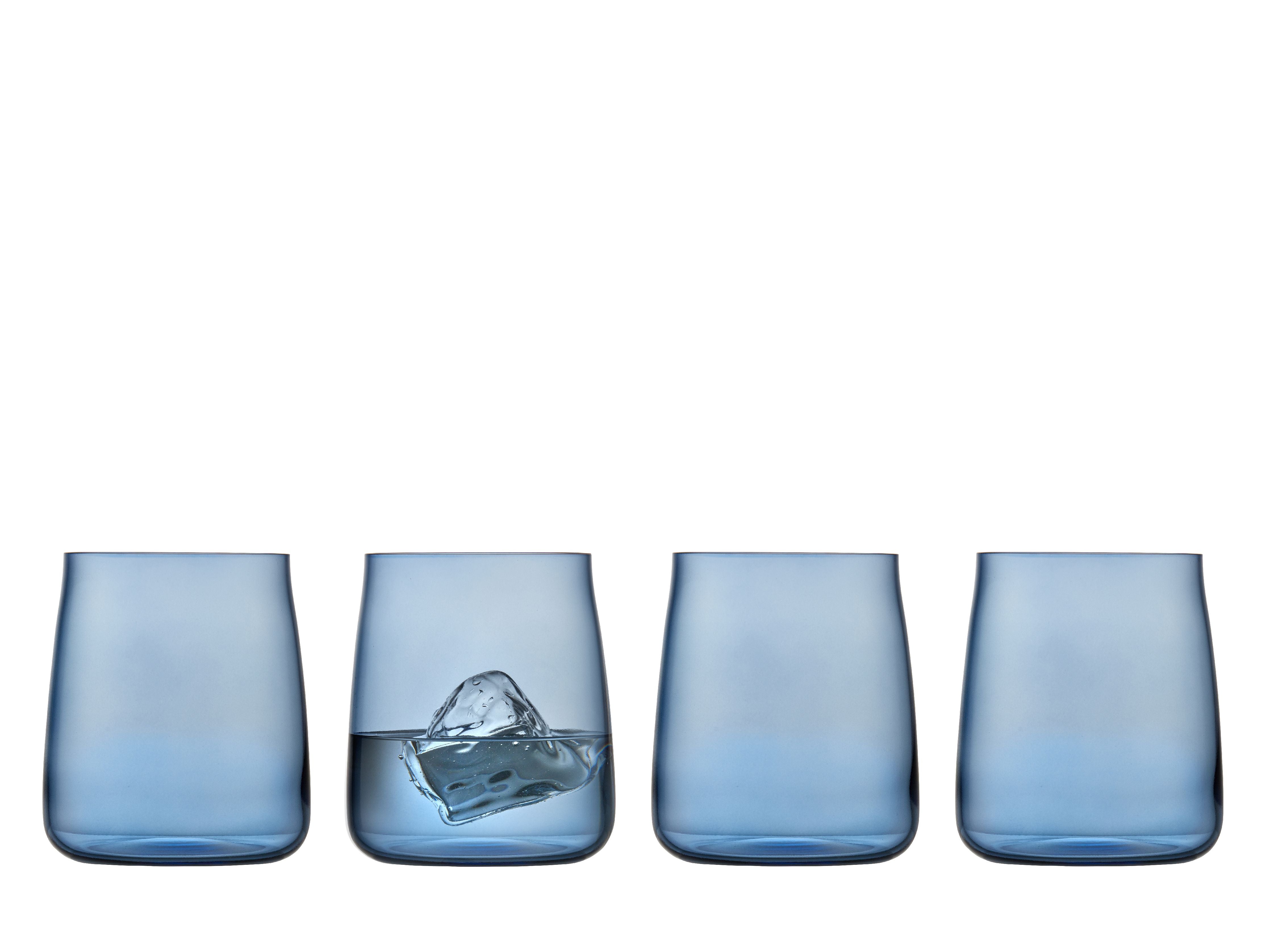 Lyngby Glas Krystal Zero waterglas 42 Cl 4 stuks, blauw