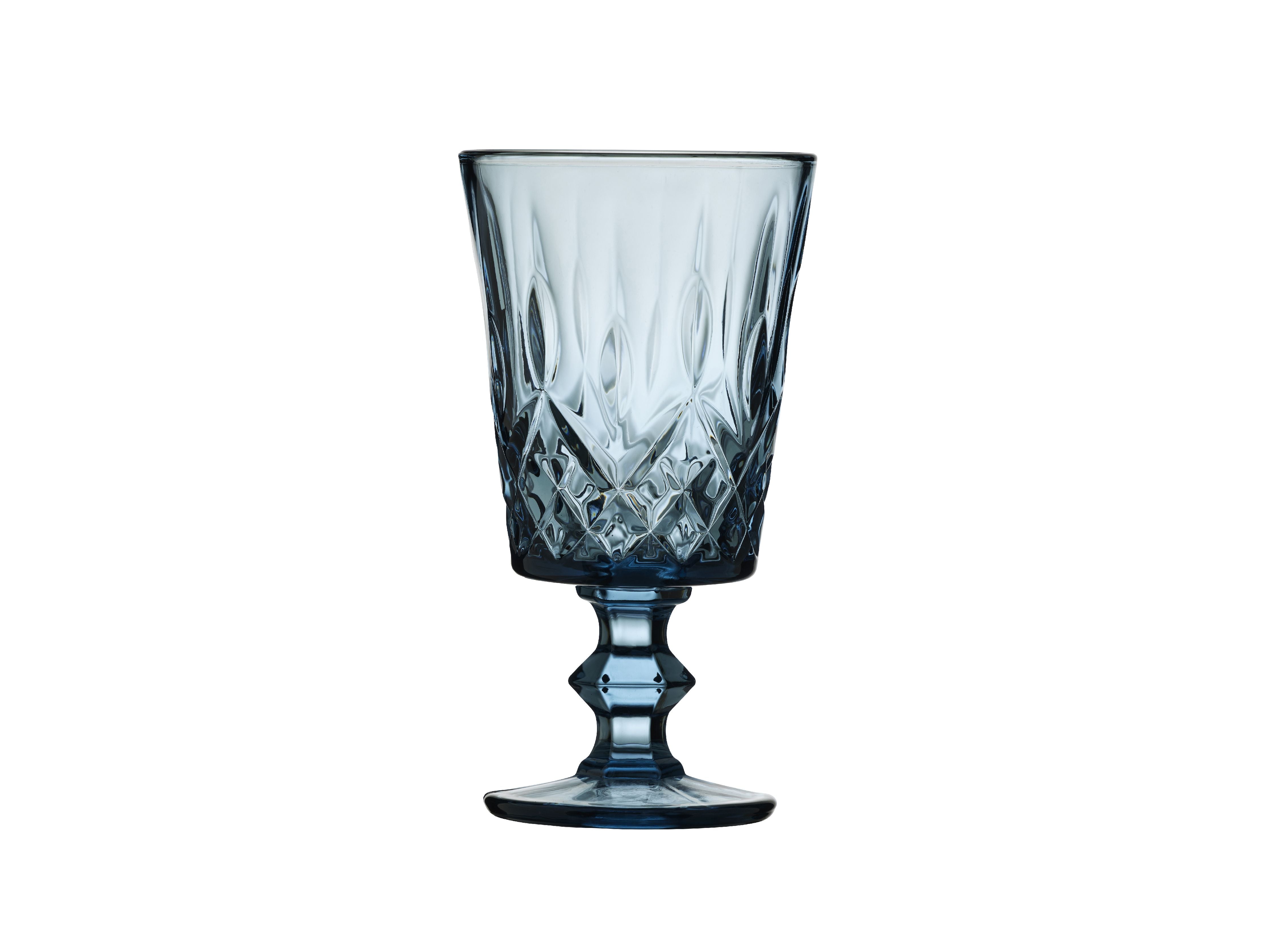 Lyngby Glas Sorrento Wine Glass 29 CL 4 PCS., Blauw