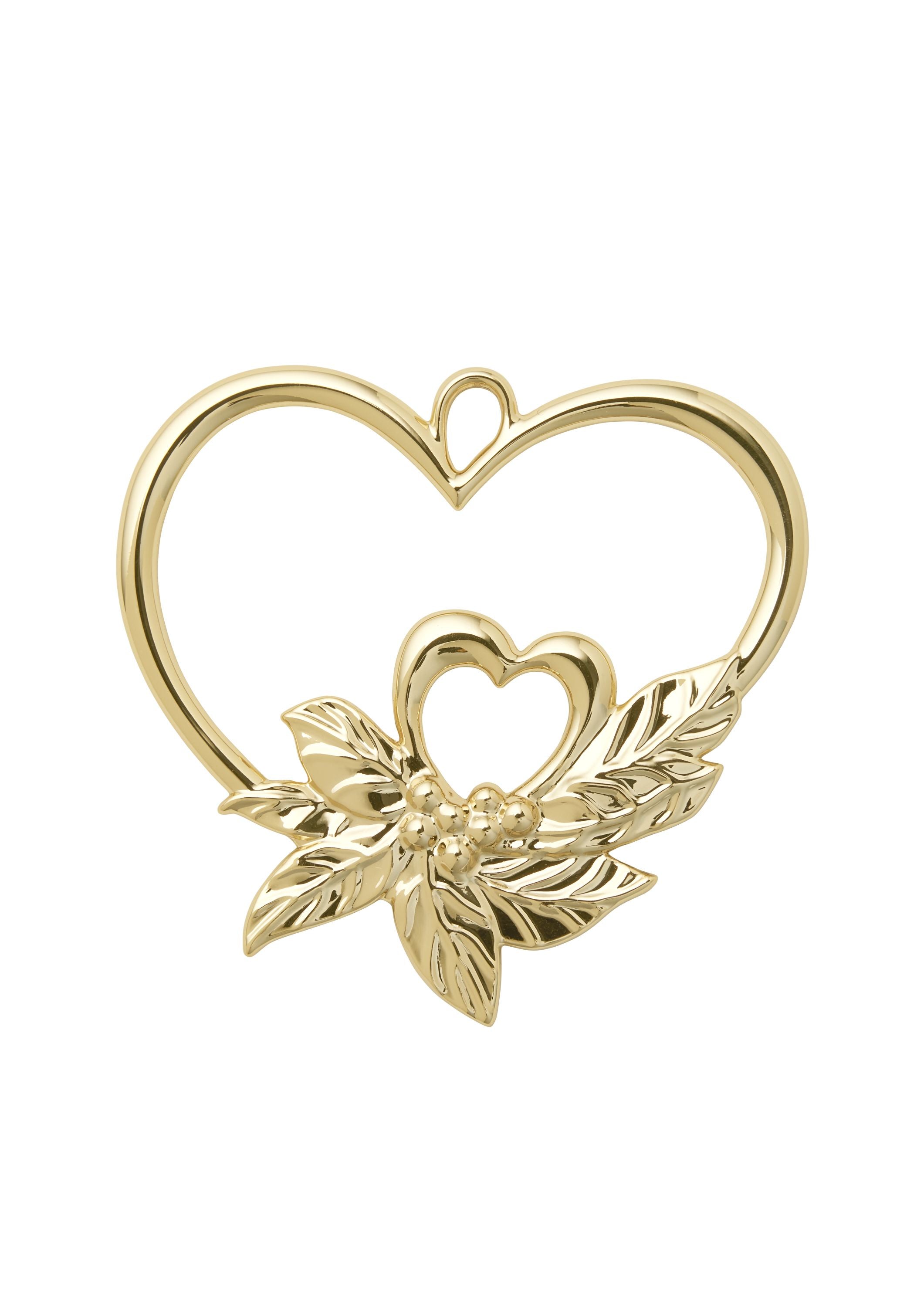 Rosendahl Double Heart H7 cm Gold plattiert