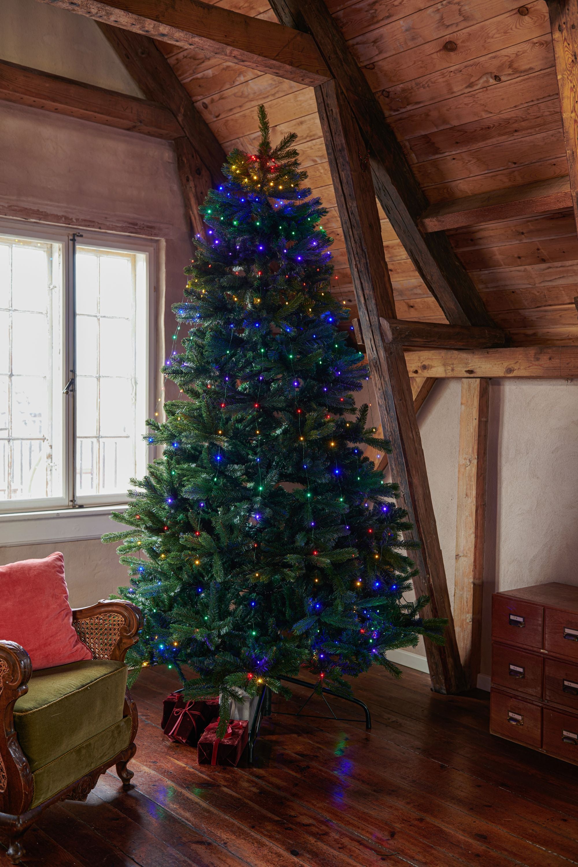 Sirius Knirke Christmas Tree LED Leichte Kette 312 Le DS, mehrfarbig