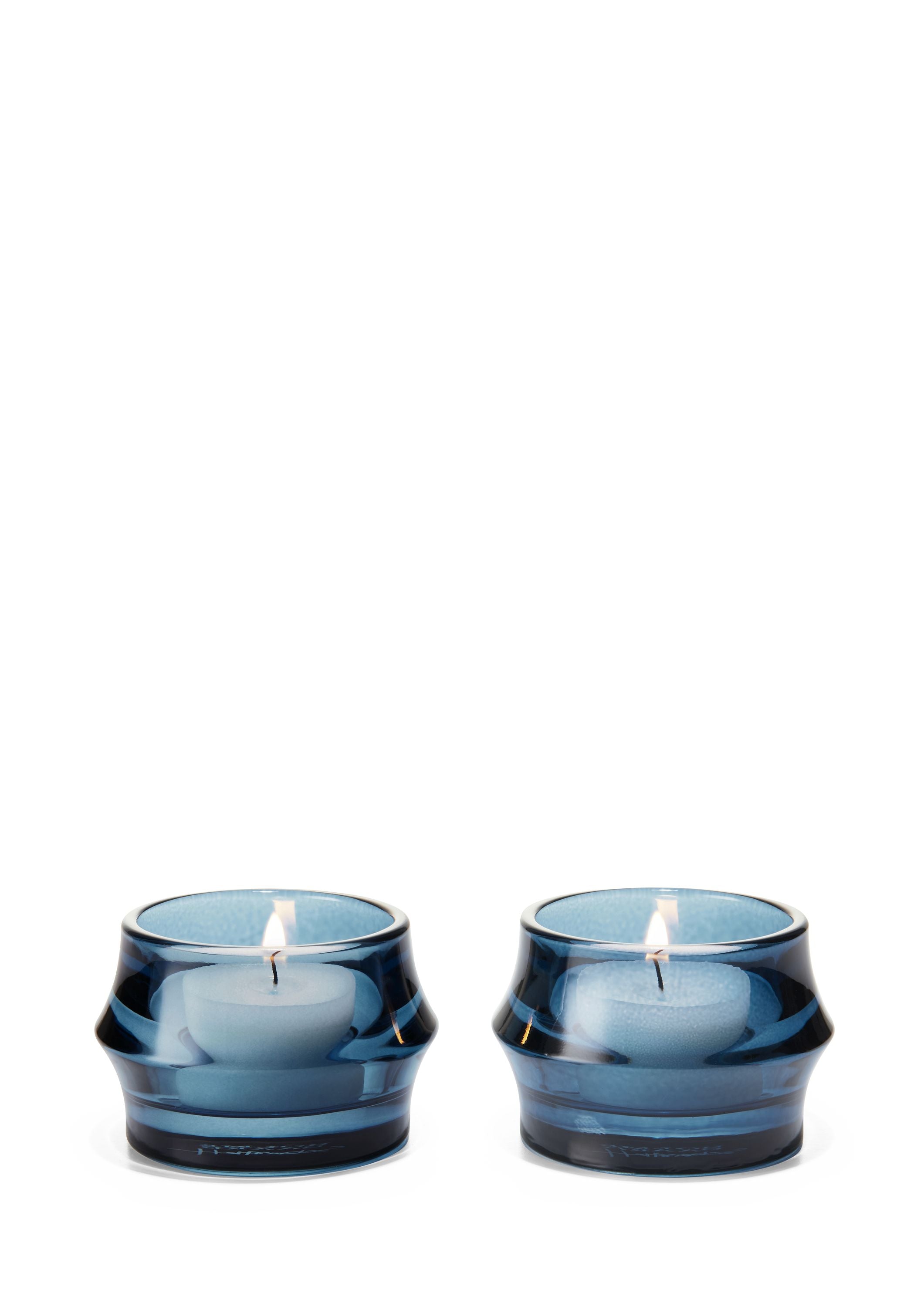 Holmegaard Arc Tealight Holder ø7,2 Cm Dark Blue 2 Pcs.