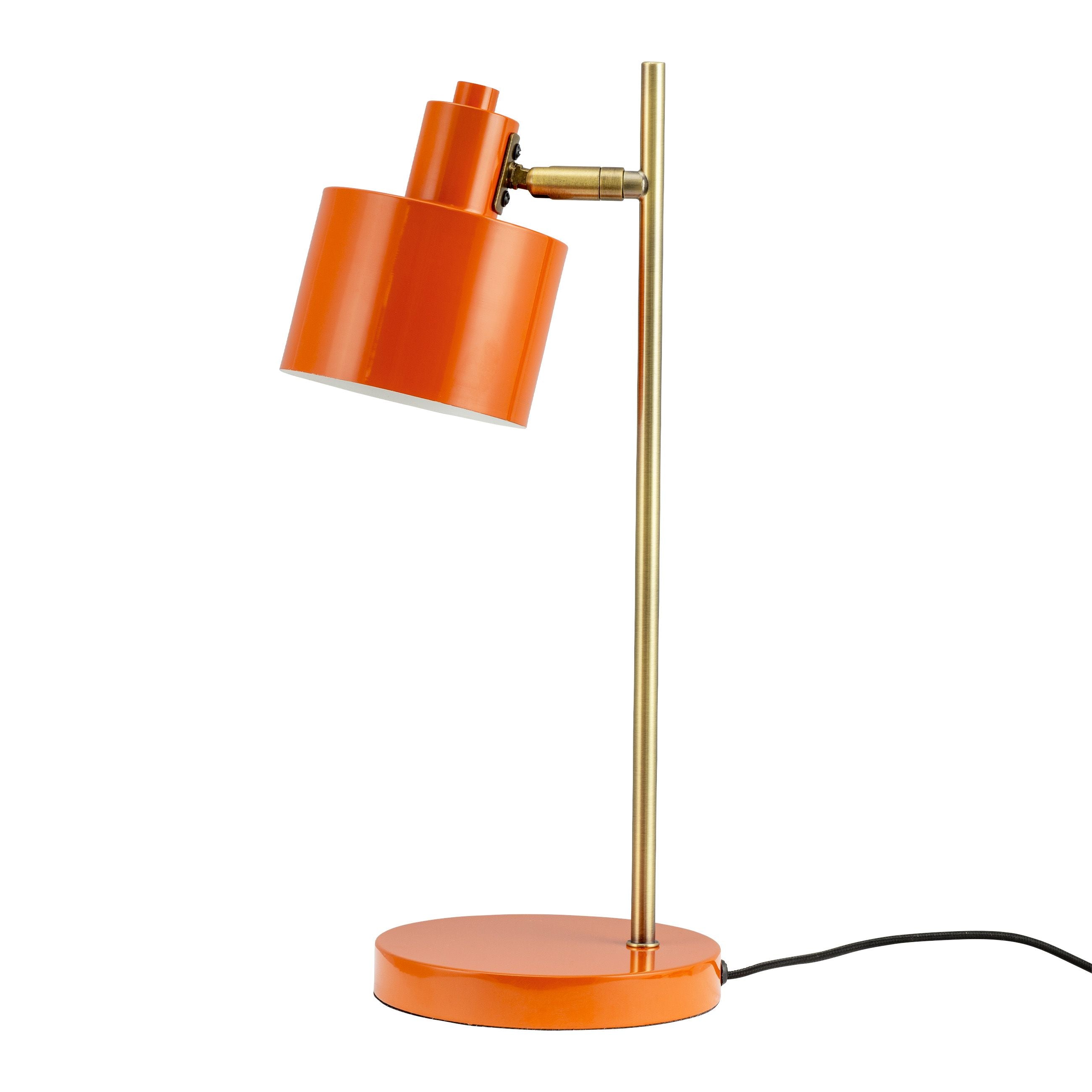 Dyberg Larsen Ozeantischlampe, Orange/Messing