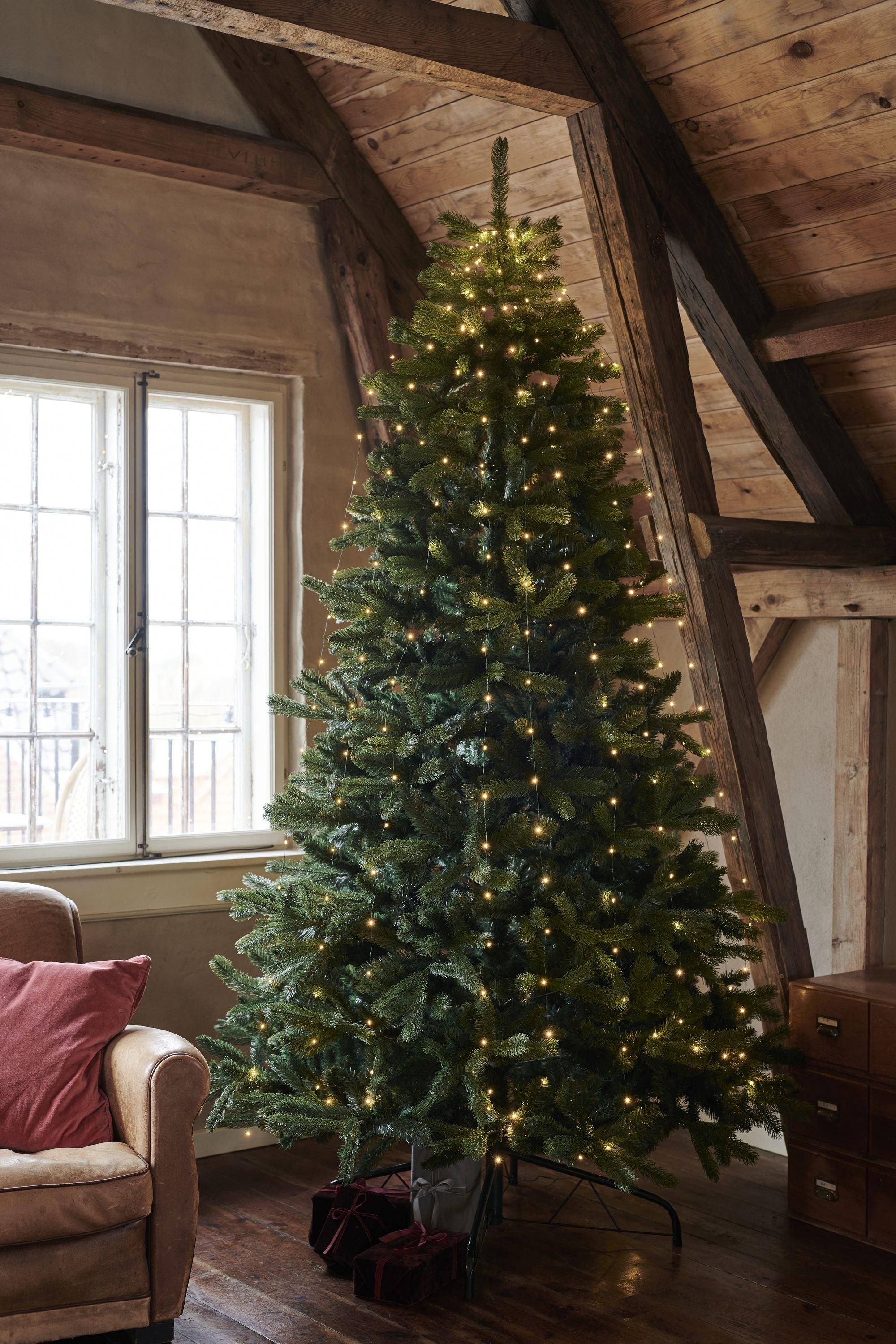 Sirius Knirke Christmas Tree LED Leichte Kette 312 Le Ds, grün