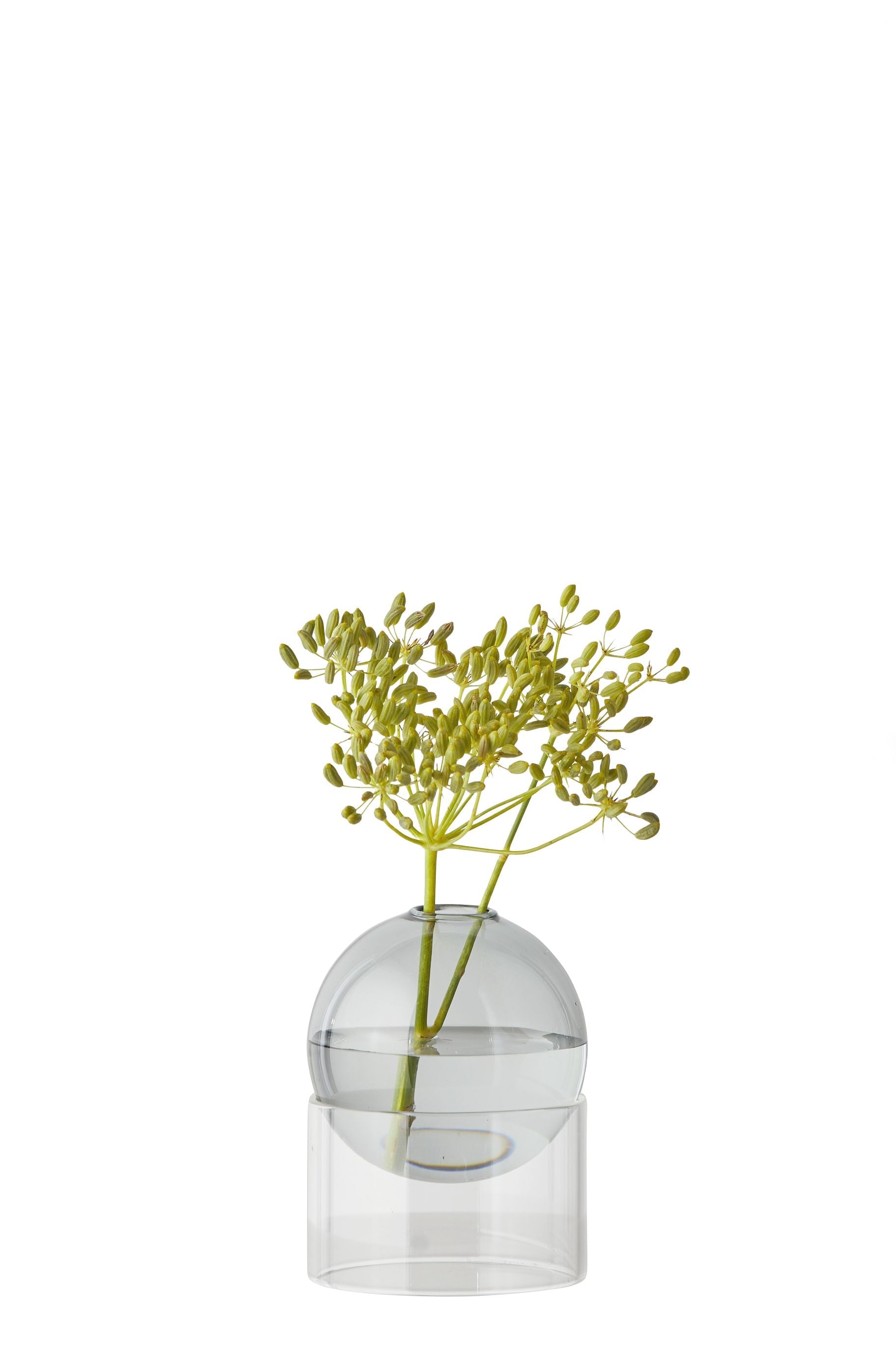 Studio About Standing Flower Bubble Vase 10 Cm, Smoke