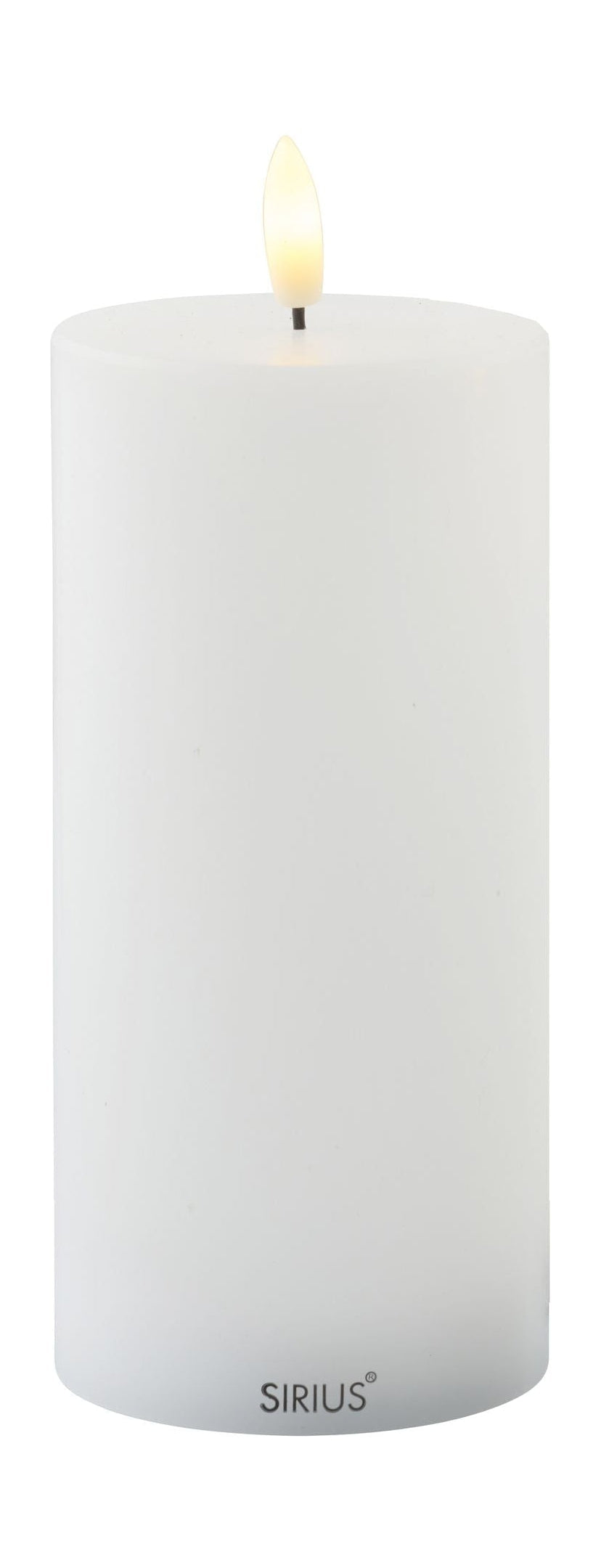 Sirius Sille wiederaufladbare LED -Kerzen weiß, Ø7,5x H15 cm