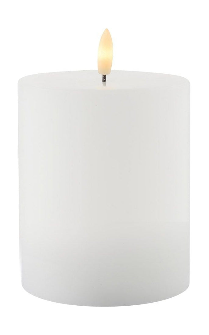 Sirius Sille wiederaufladbare LED -Kerzen weiß, Ø10x H12.5 cm