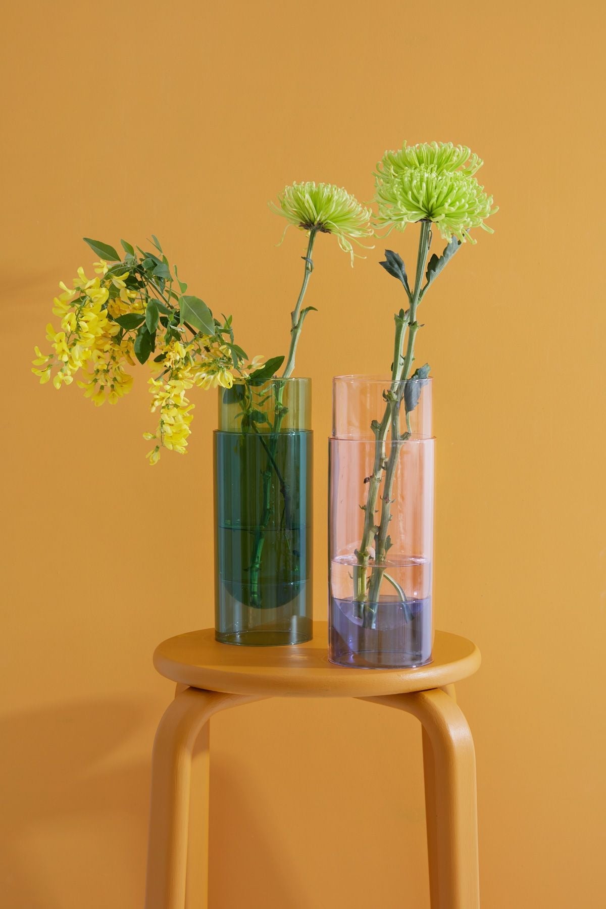 Studio About Bouquet Tube Vase, Green
