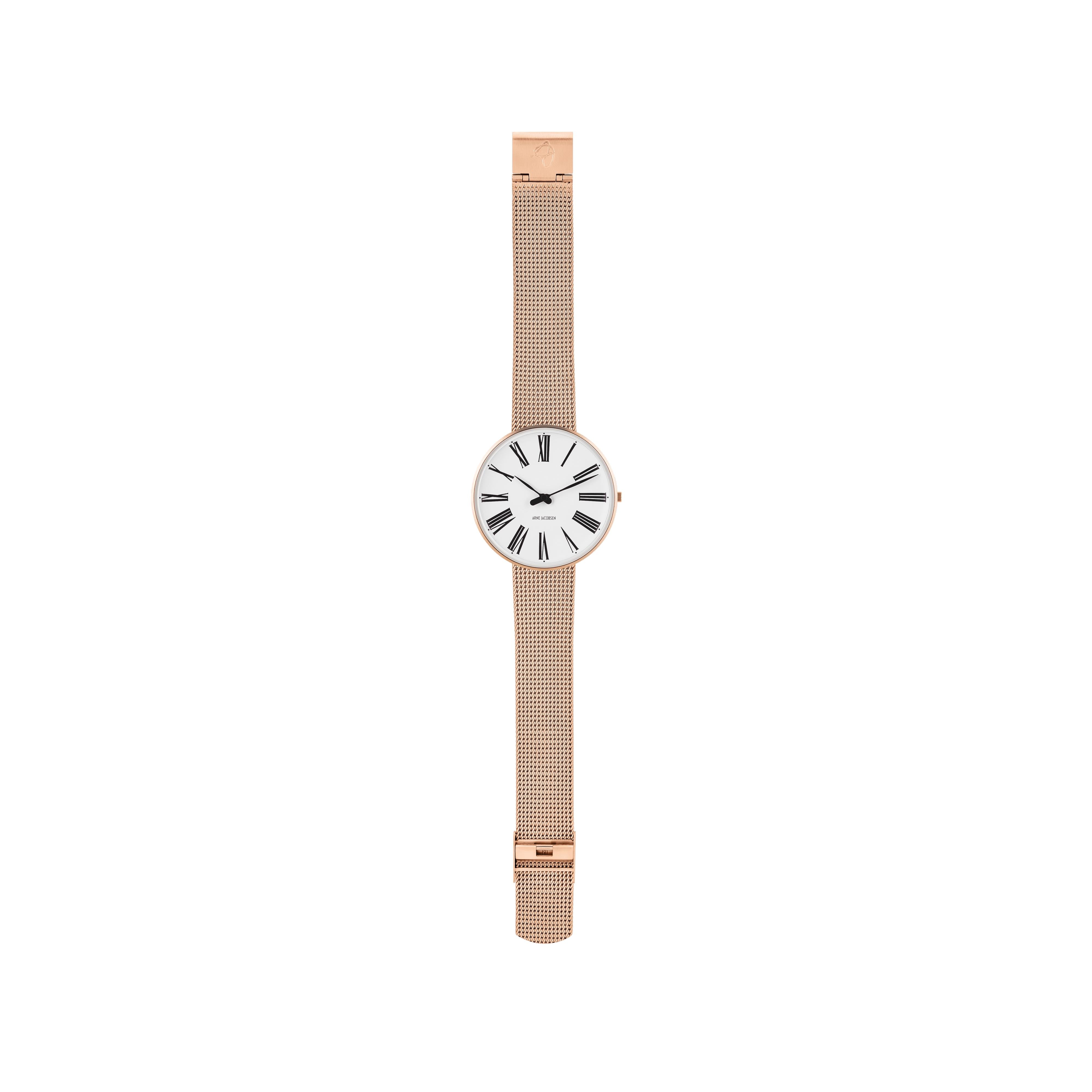 Arne Jacobsen Römische Armbanduhr Ø40, Rosé/Rosé -Netz