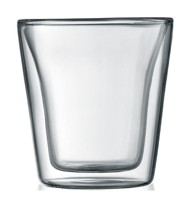 Bodum Kantinenglas Doppelwandig Transparent 0,1 L, 2 St.