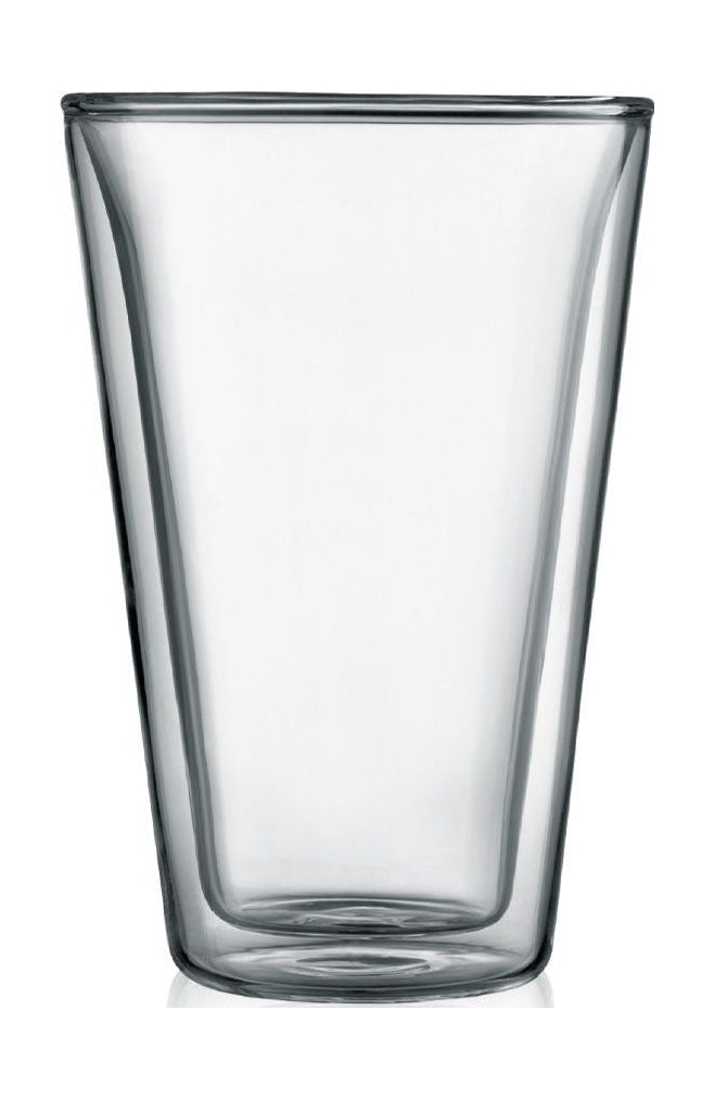 Bodum Kantinenglas Doppelwandig Transparent 0,4 L, 2 St.