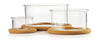 Bodum Hot Pot Set Auflaufform mit Korkboden Glas Transparent, 3tlg.
