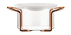 Bodum Hot Pot Set Glasschale mit Silikondeckel Kupfer, 0,25 L