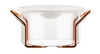 Bodum Hot Pot Set Glasschüssel mit Silikondeckel Kupfer, 1 L