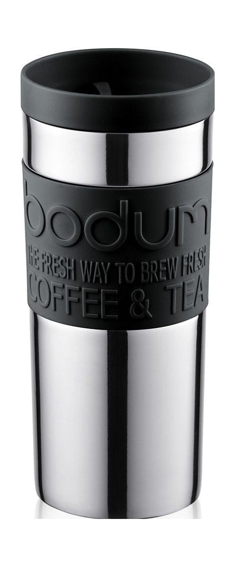 Bodum Travel Mug Double Walled With Tight Fitting Lid Double Walled Black, 0.35 L