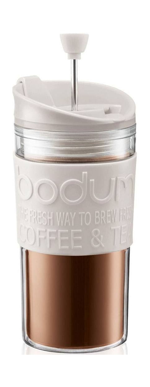 Bodum Travel Press Set Coffee Maker Double Walled, Cream
