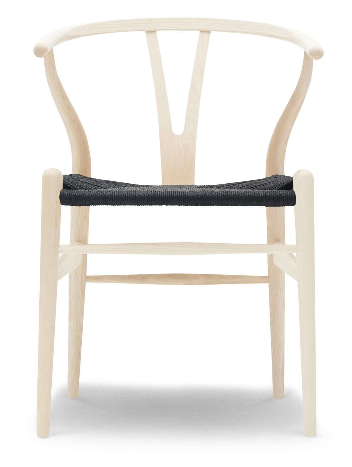 Carl Hansen Ch24 Y Chair Chair Beech Soaped, Black Cord