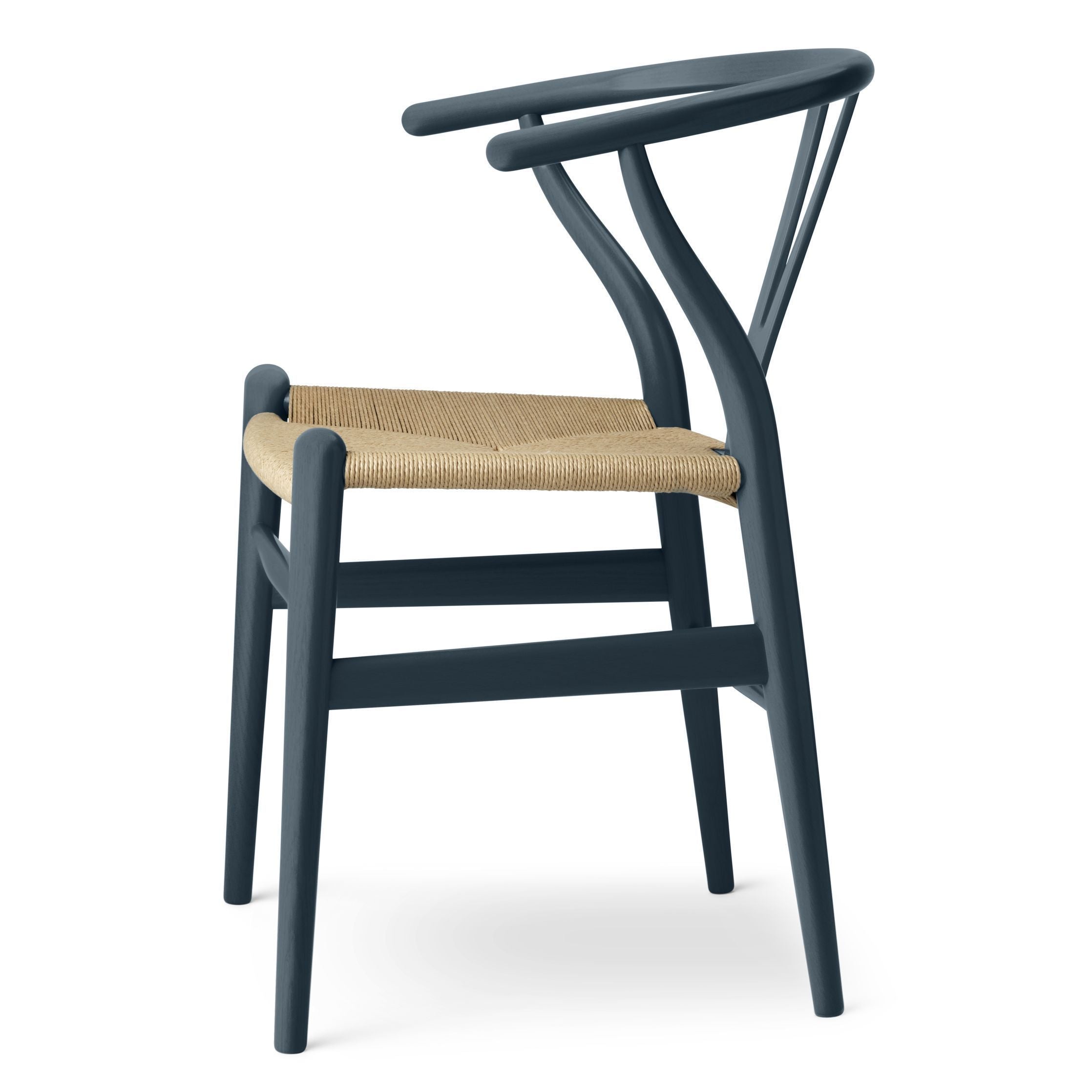 Carl Hansen CH24 Wishbone Chair Oak, Nordseeblau/Naturkordelkabel