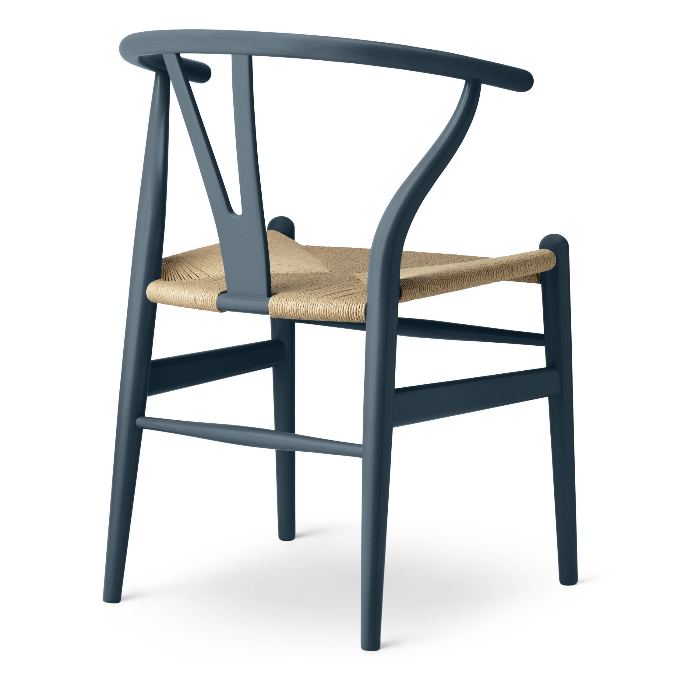 Carl Hansen CH24 Wishbone Chair Oak, Nordseeblau/Naturkordelkabel