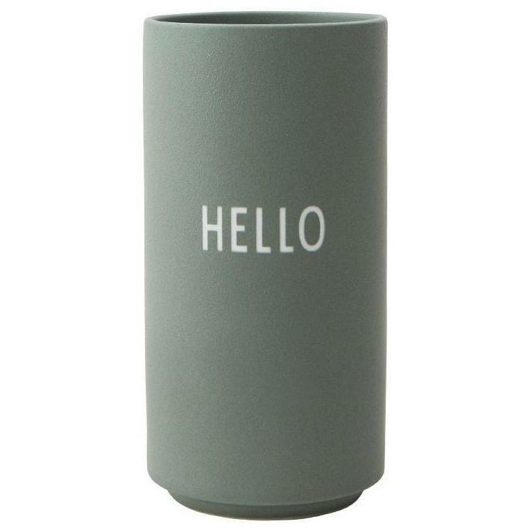 Design Letters Favorite Vase Hello, Green